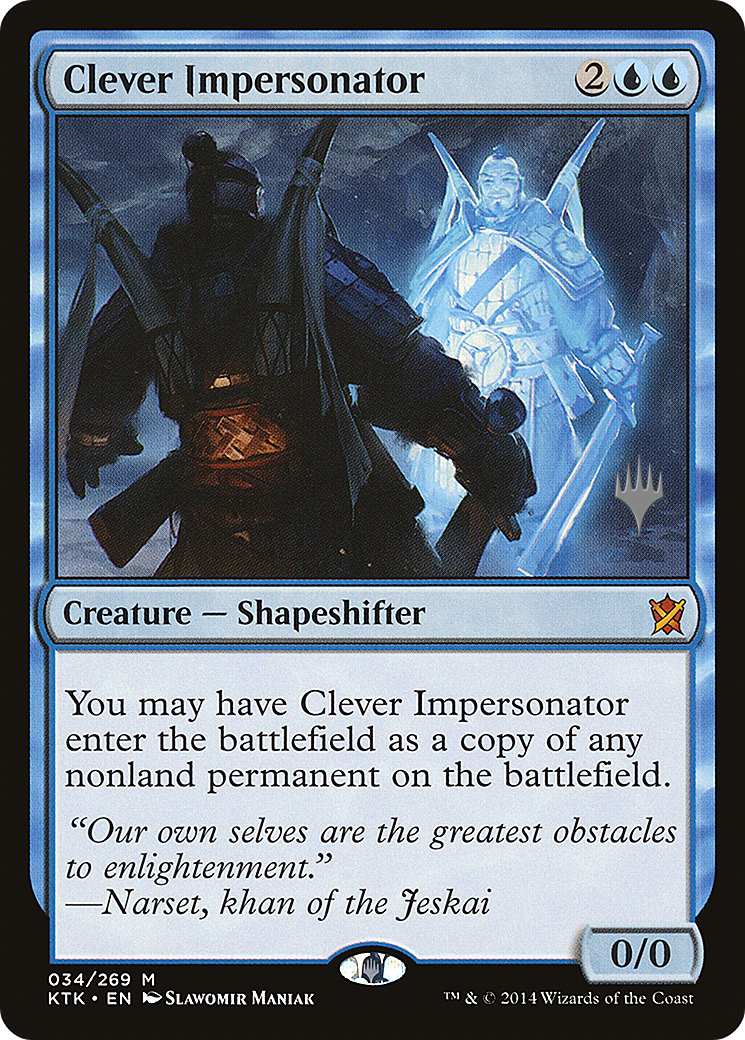 Clever Impersonator (Promo Pack) [Khans of Tarkir Promos] - Trinity Hobby