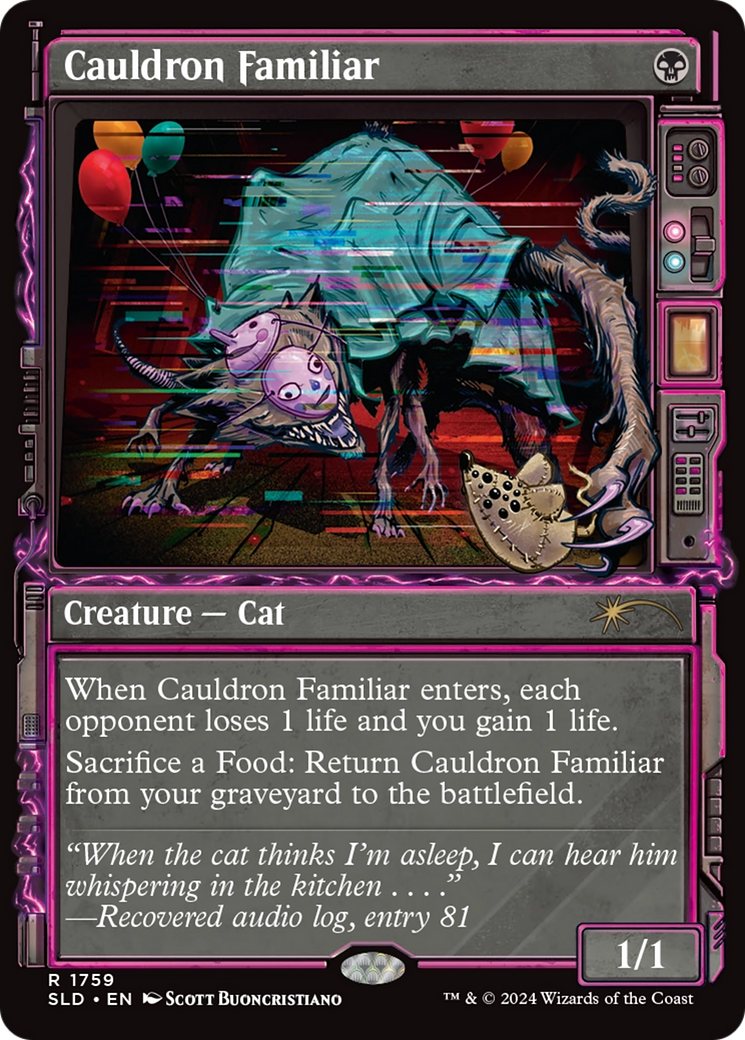 Cauldron Familiar  [Foil]  (SLD-1759) - [Secret Lair Drop]: (Showcase) - Trinity Hobby