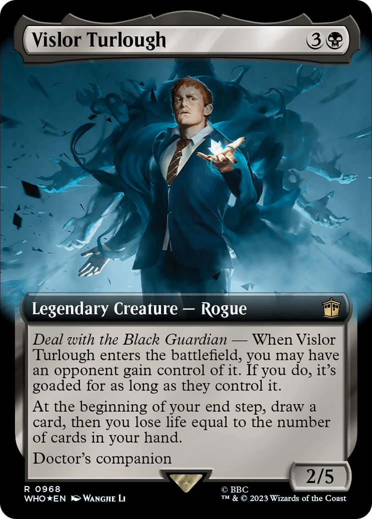 Vislor Turlough (Extended Art) (Surge Foil) [Doctor Who] - Trinity Hobby