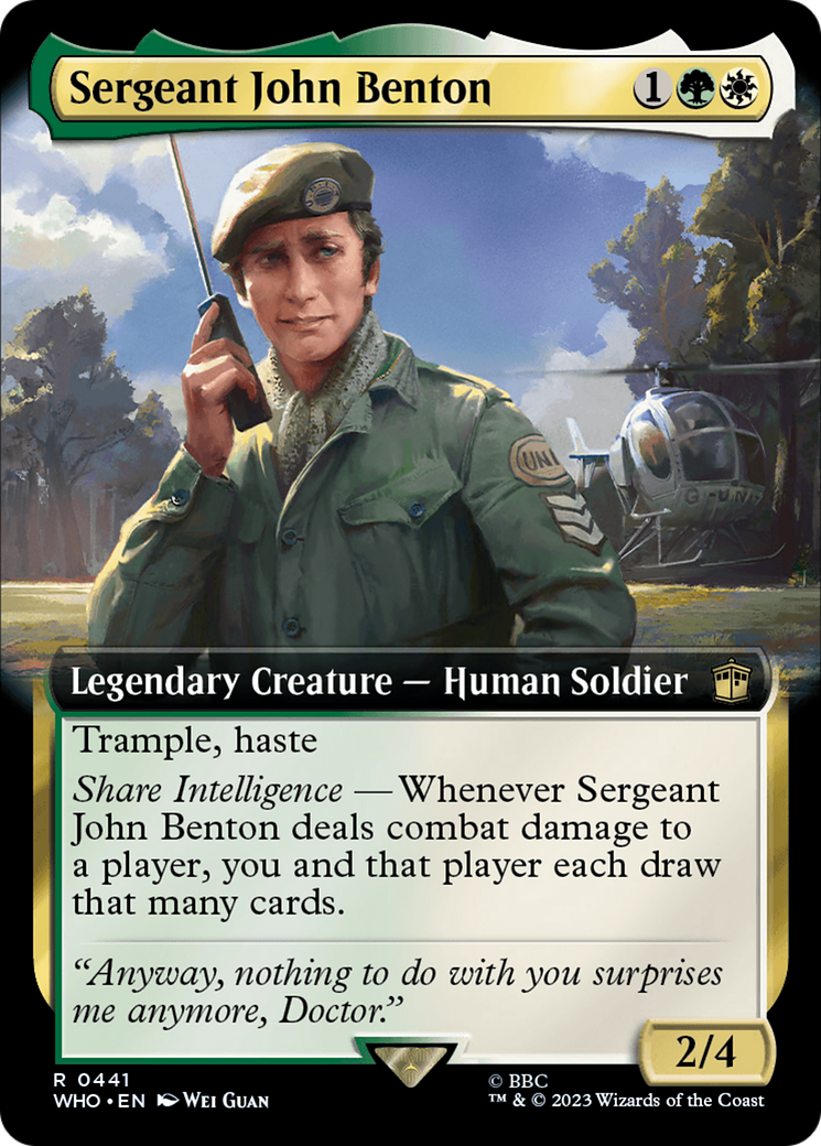 Sergeant John Benton (Extended Art) [Doctor Who] - Trinity Hobby