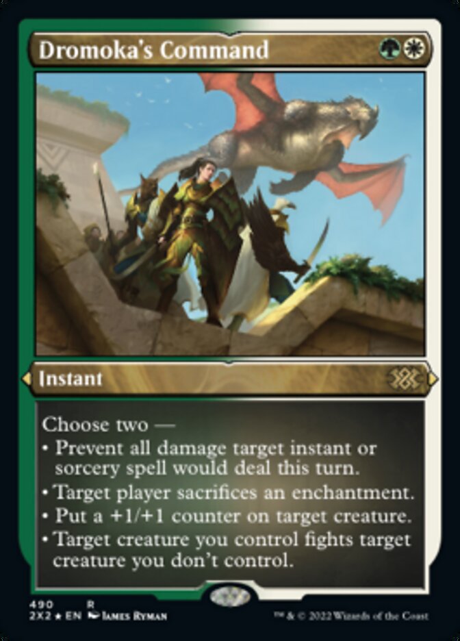 Dromoka's Command (Foil Etched) [Double Masters 2022] - Trinity Hobby