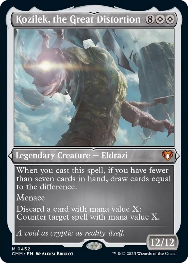 Kozilek, the Great Distortion (Foil Etched) [Commander Masters] - Trinity Hobby