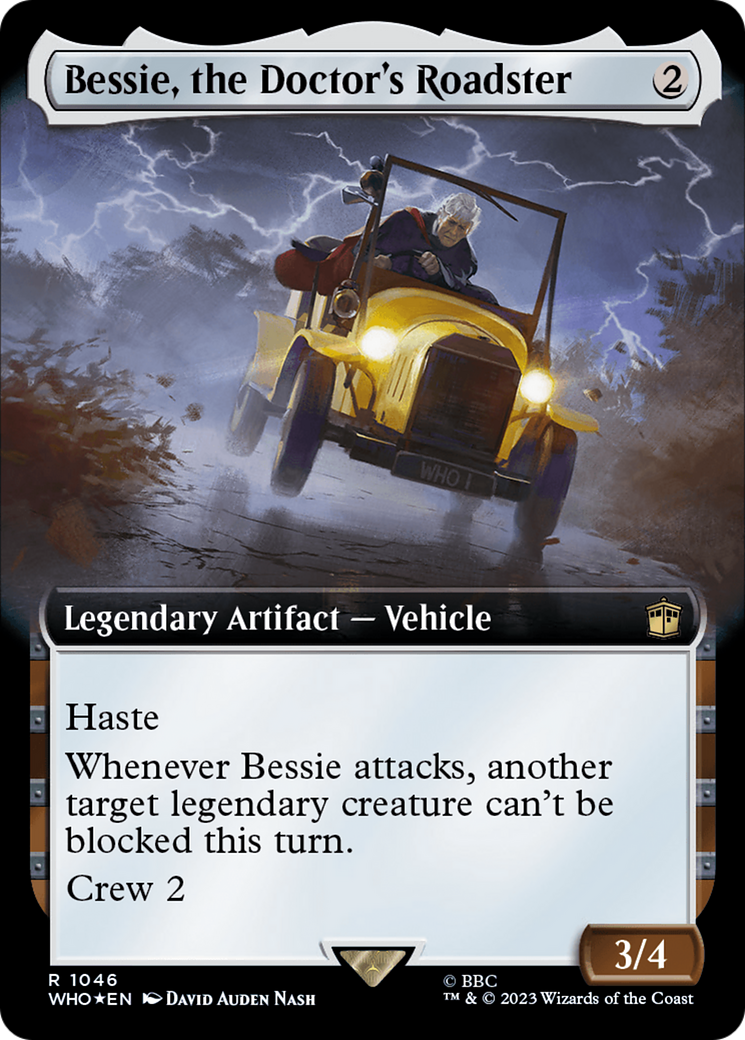 Bessie, the Doctor's Roadster (Extended Art) (Surge Foil) [Doctor Who] - Trinity Hobby