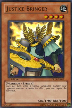 Justice Bringer [DP10-EN013] Ultra Rare - Trinity Hobby
