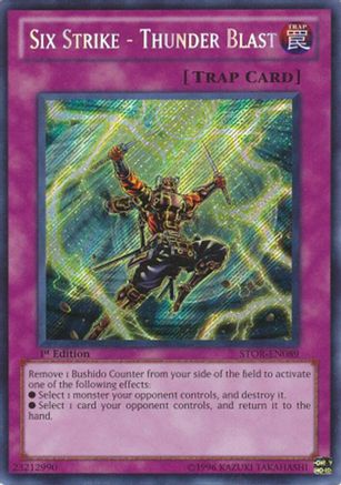 Six Strike - Thunder Blast [STOR-EN089] Secret Rare - Trinity Hobby