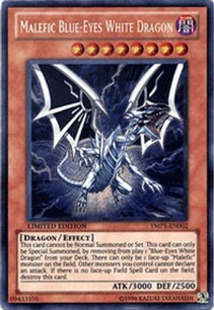 Malefic Blue-Eyes White Dragon [YMP1-EN002] Secret Rare - Trinity Hobby