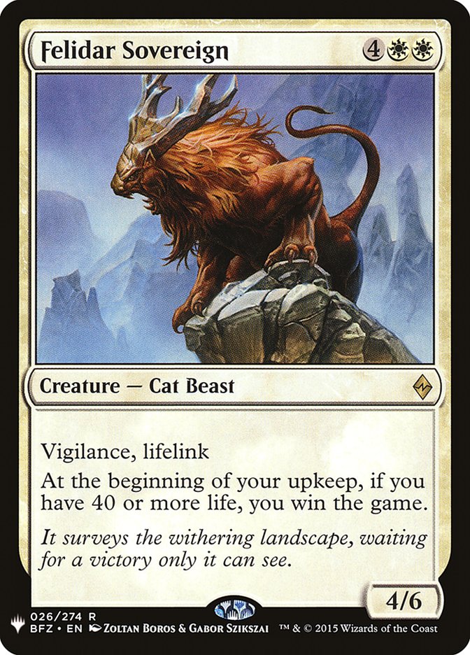 Felidar Sovereign [Mystery Booster] - Trinity Hobby