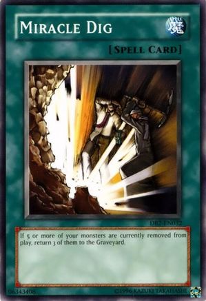 Miracle Dig [DB2-EN032] - Dark Beginning 2 Unlimited - Common / Short Print - Trinity Hobby