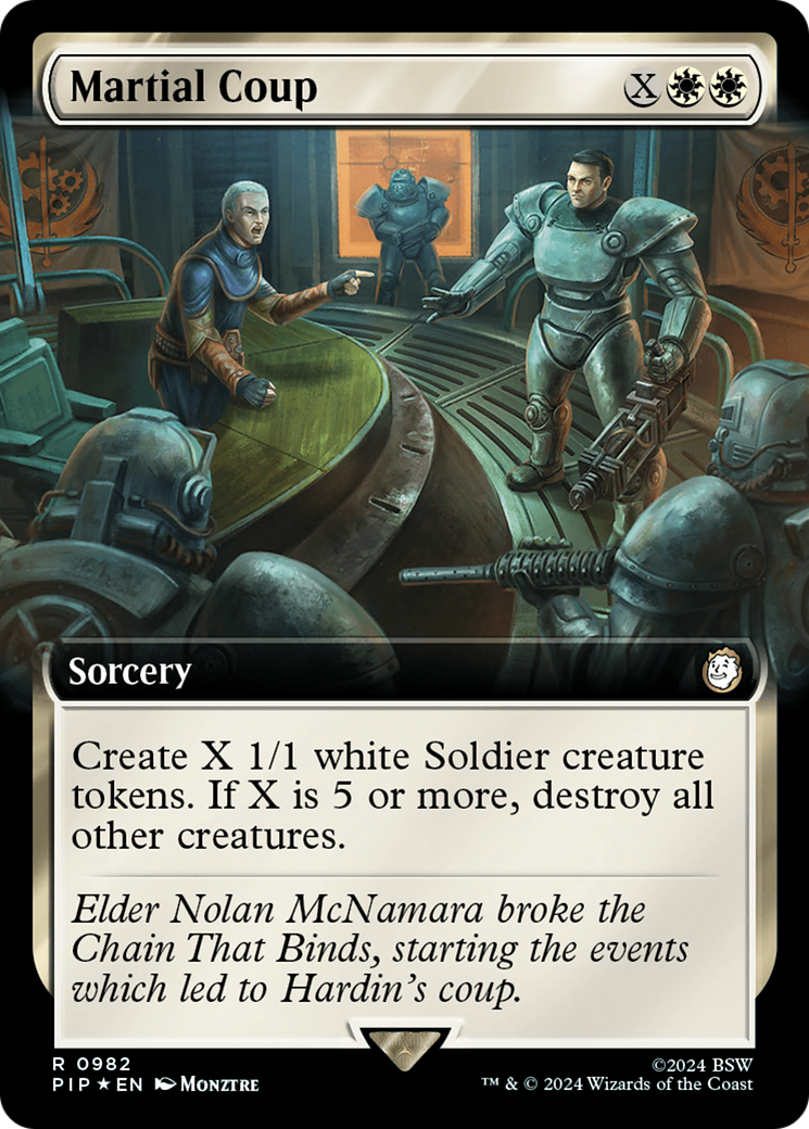 Martial Coup (Extended Art) (Surge Foil) [Fallout] - Trinity Hobby
