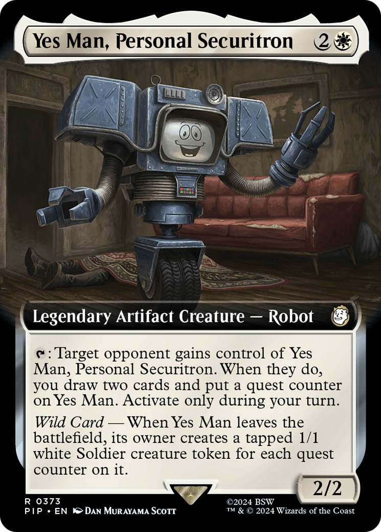 Yes Man, Personal Securitron (Extended Art) [Fallout] - Trinity Hobby