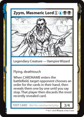 Zyym, Mesmeric Lord (2021 Edition) [Mystery Booster Playtest Cards] - Trinity Hobby