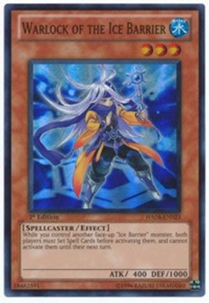 Warlock of the Ice Barrier [HA04-EN023] Super Rare - Trinity Hobby