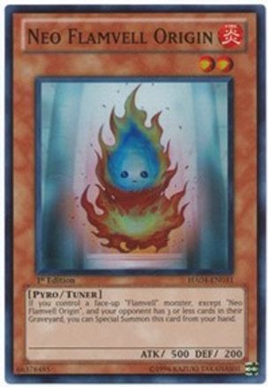 Neo Flamvell Origin [HA04-EN031] Super Rare - Trinity Hobby