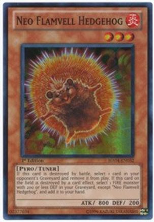 Neo Flamvell Hedgehog [HA04-EN032] Super Rare - Trinity Hobby