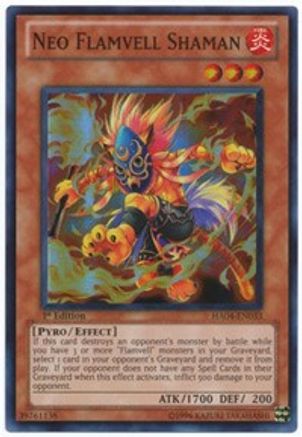Neo Flamvell Shaman [HA04-EN033] Super Rare - Trinity Hobby