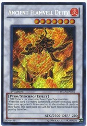 Ancient Flamvell Deity [HA04-EN056] Secret Rare - Trinity Hobby