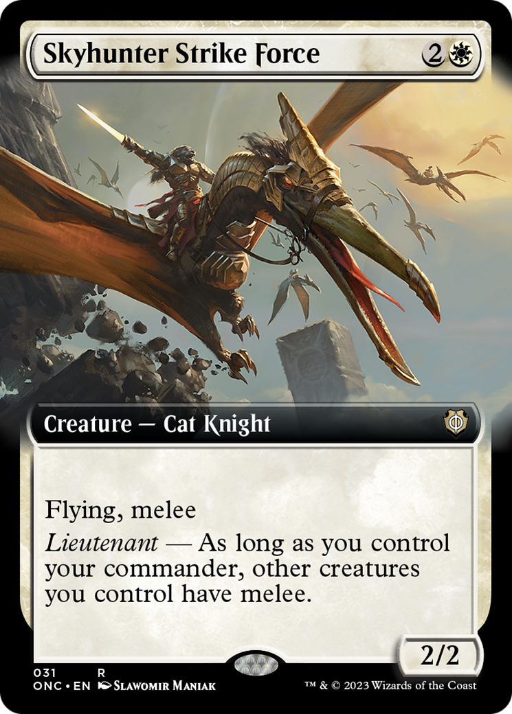 Skyhunter Strike Force (Extended Art) [Phyrexia: All Will Be One Commander] - Trinity Hobby