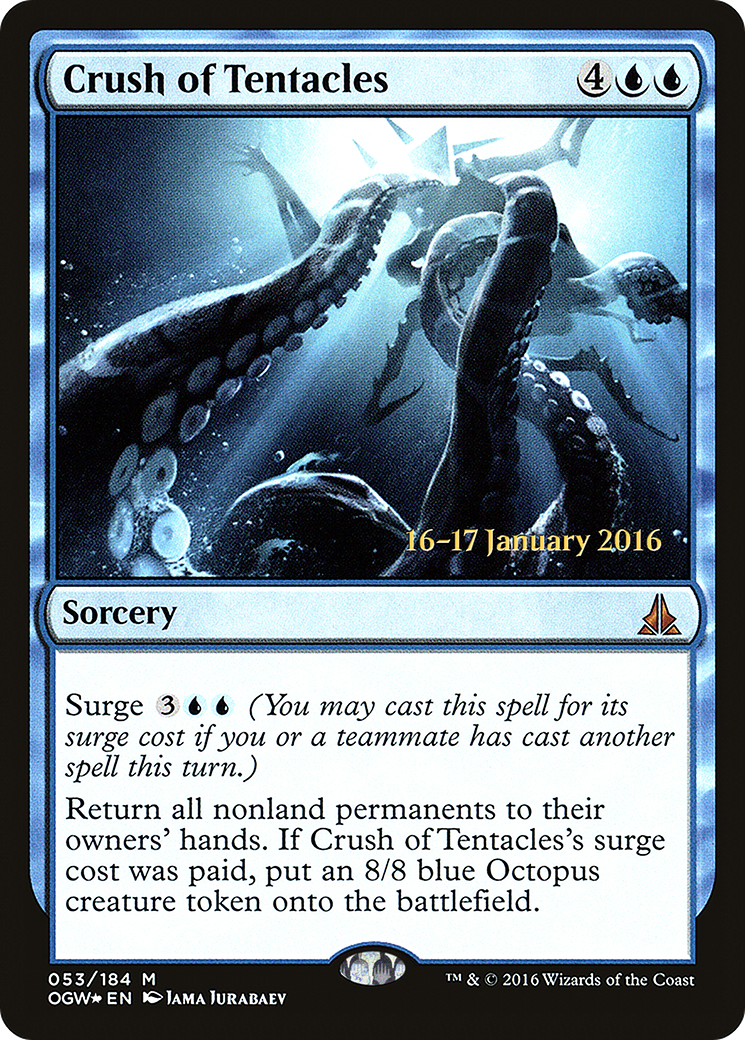 Crush of Tentacles [Oath of the Gatewatch Prerelease Promos] - Trinity Hobby