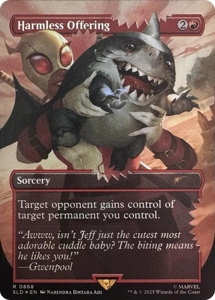 Harmless Offering (SLD-868) - [Secret Lair Drop] (Borderless) Foil - Trinity Hobby