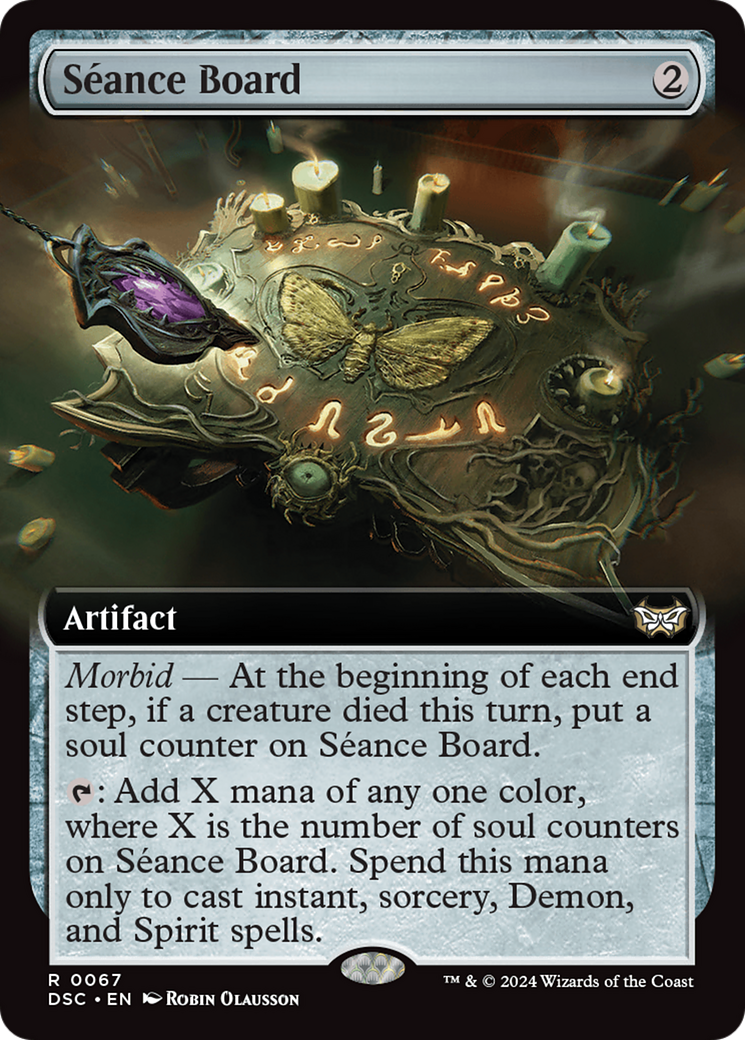 Seance Board (Extended Art) [Duskmourn: House of Horror Commander] - Trinity Hobby