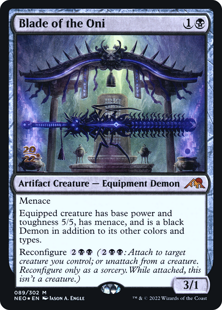 Blade of the Oni [Kamigawa: Neon Dynasty Prerelease Promos] - Trinity Hobby
