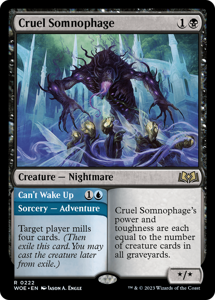 Cruel Somnophage // Can't Wake Up [Wilds of Eldraine] - Trinity Hobby
