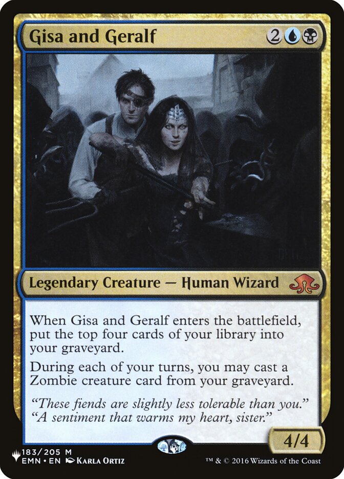 Gisa and Geralf [The List] - Trinity Hobby