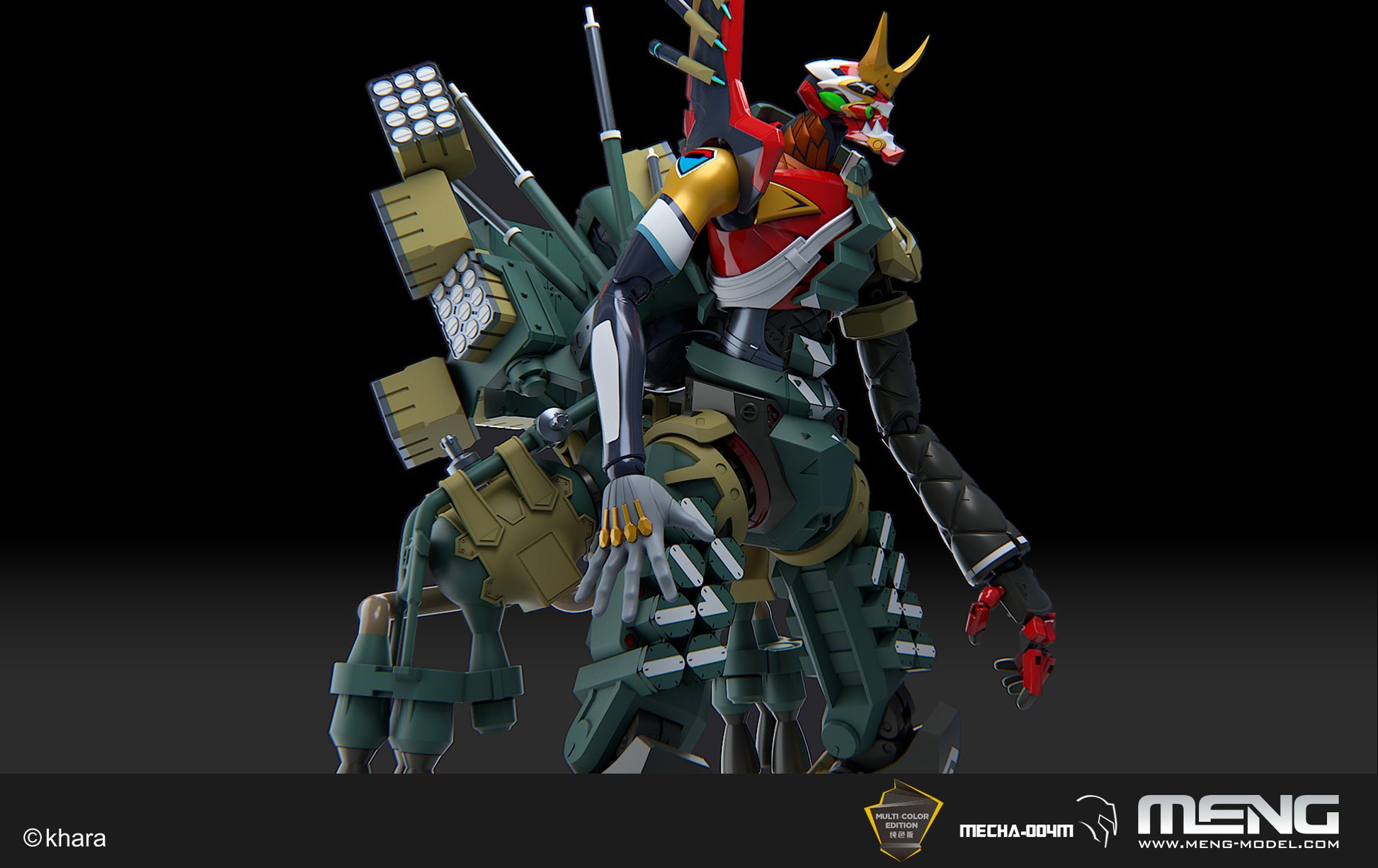 Meng Multipurpose Humanoid Decisive Weapon, Artificial Human Evangelion Production Model - New 02α (Multi-color Edition) - Trinity Hobby