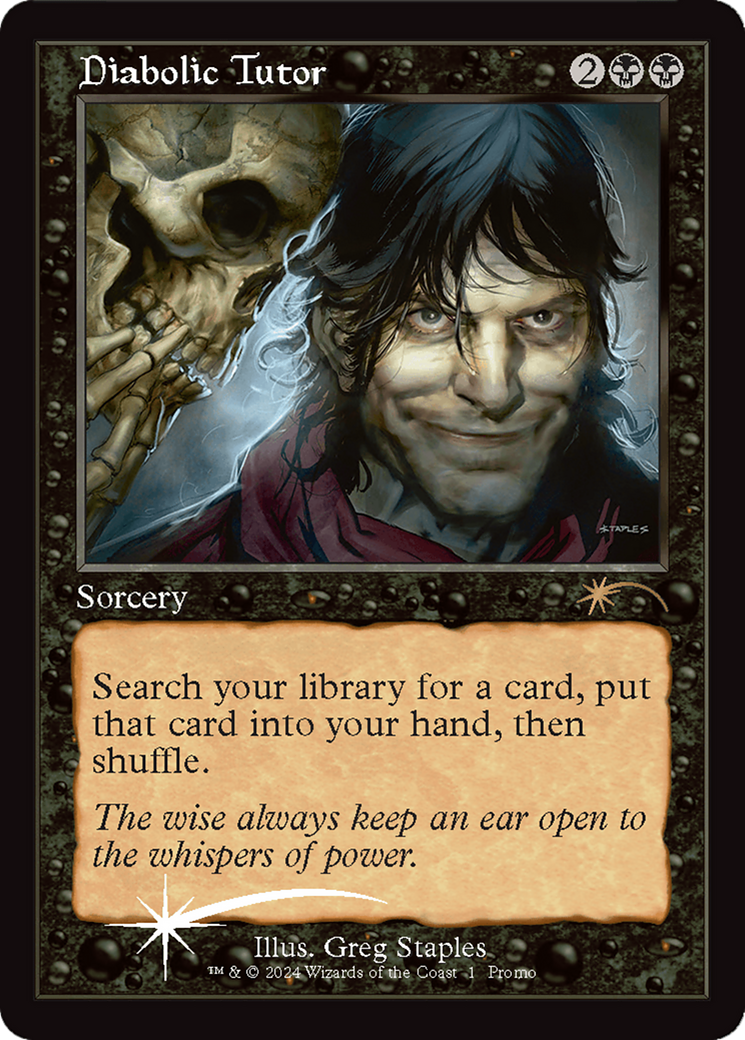 Diabolic Tutor [Wizards Play Network 2024] - Trinity Hobby