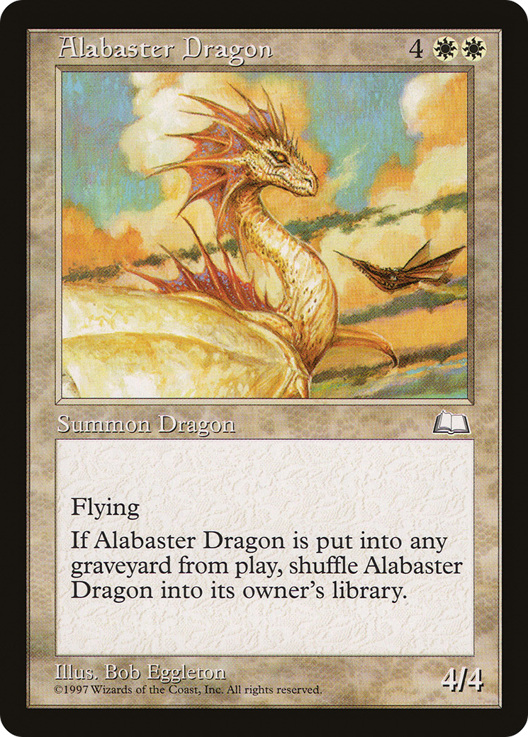 Alabaster Dragon [Weatherlight] - Trinity Hobby