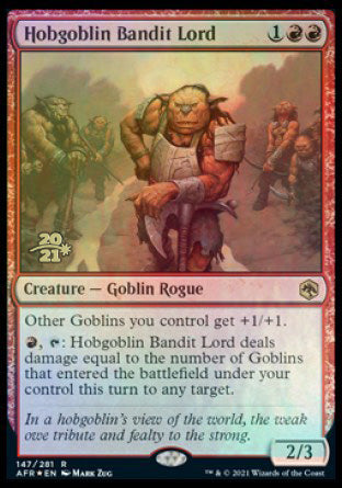 Hobgoblin Bandit Lord [Dungeons & Dragons: Adventures in the Forgotten Realms Prerelease Promos] - Trinity Hobby