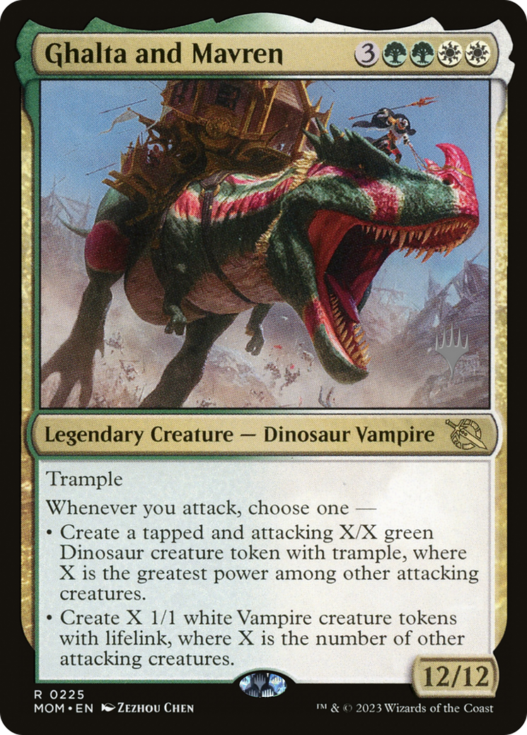 Ghalta and Mavren (Promo Pack) [March of the Machine Promos] - Trinity Hobby
