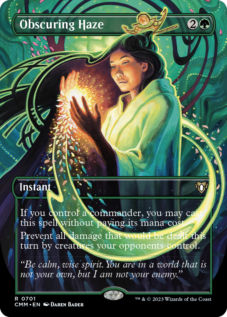 Obscuring Haze (Borderless Alternate Art) [Commander Masters] - Trinity Hobby