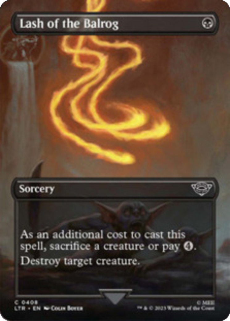 Lash of the Balrog (Borderless Alternate Art) [The Lord of the Rings: Tales of Middle-Earth] - Trinity Hobby