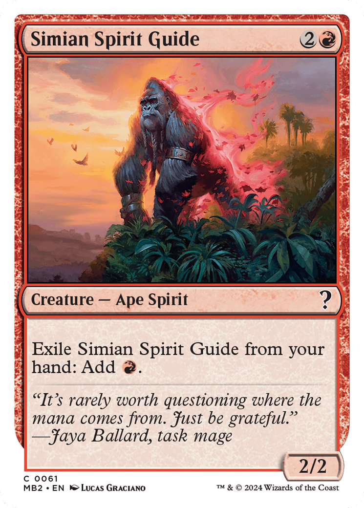 Simian Spirit Guide (White Border) [Mystery Booster 2] - Trinity Hobby