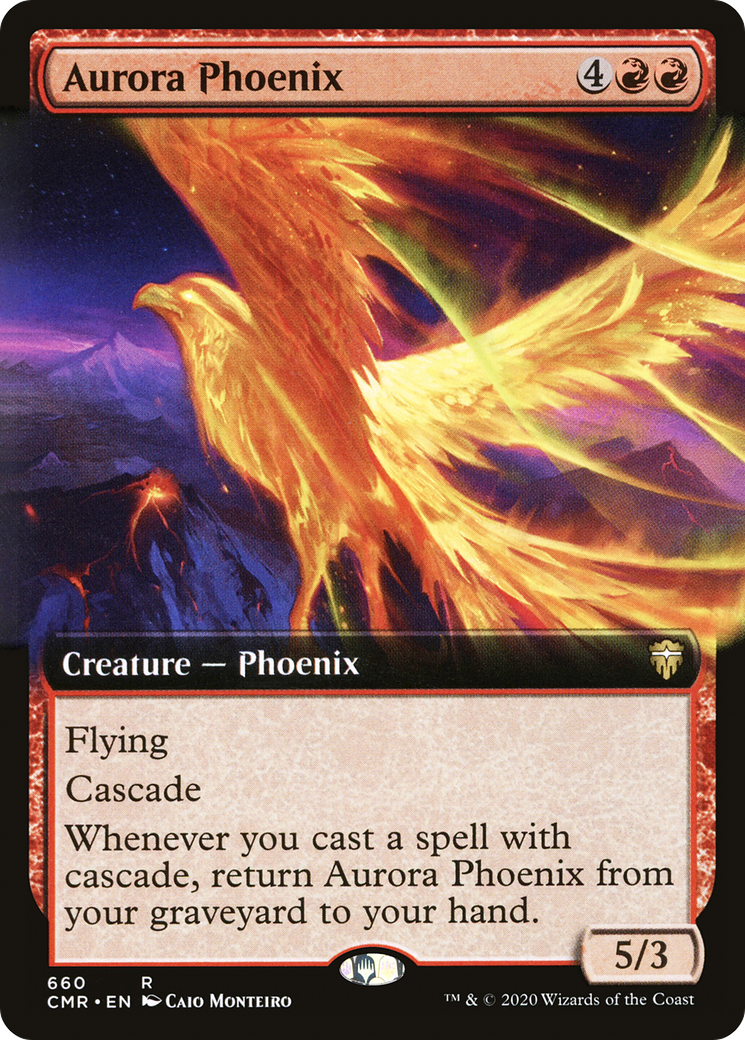 Aurora Phoenix (Extended Art) [Commander Legends] - Trinity Hobby