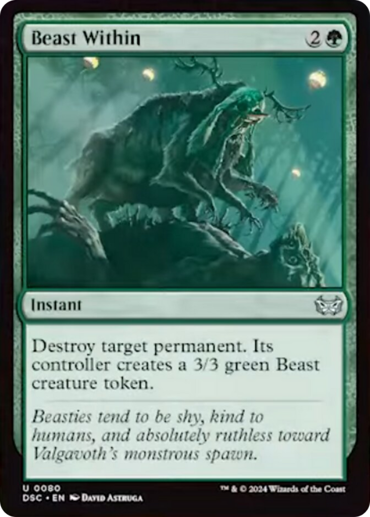 Beast Within [Duskmourn: House of Horror Commander] - Trinity Hobby