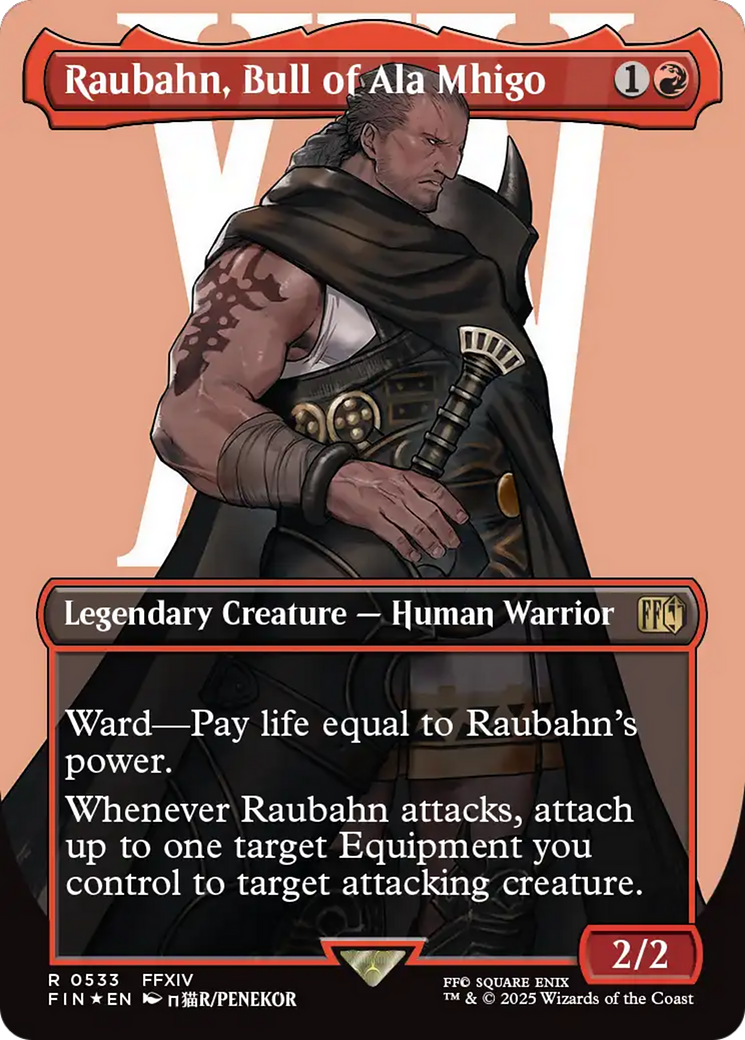 Raubahn, Bull of Ala Mhigo  [Foil]  (FIN-533) - [FINAL FANTASY] (Borderless) - Trinity Hobby