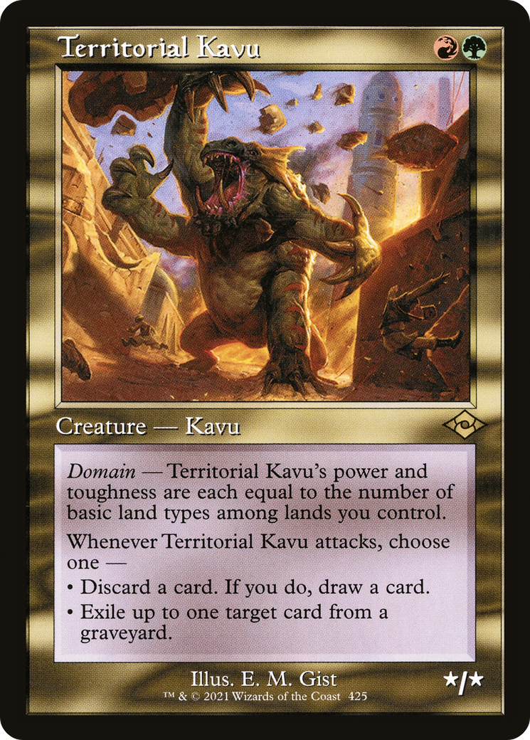 Territorial Kavu [Etched Foil]  (MH2-425) - [Modern Horizons 2] - Trinity Hobby
