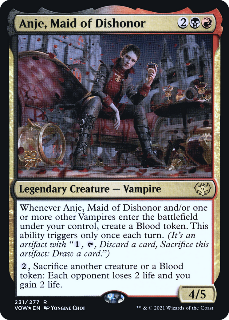 Anje, Maid of Dishonor [Innistrad: Crimson Vow Prerelease Promos] - Trinity Hobby