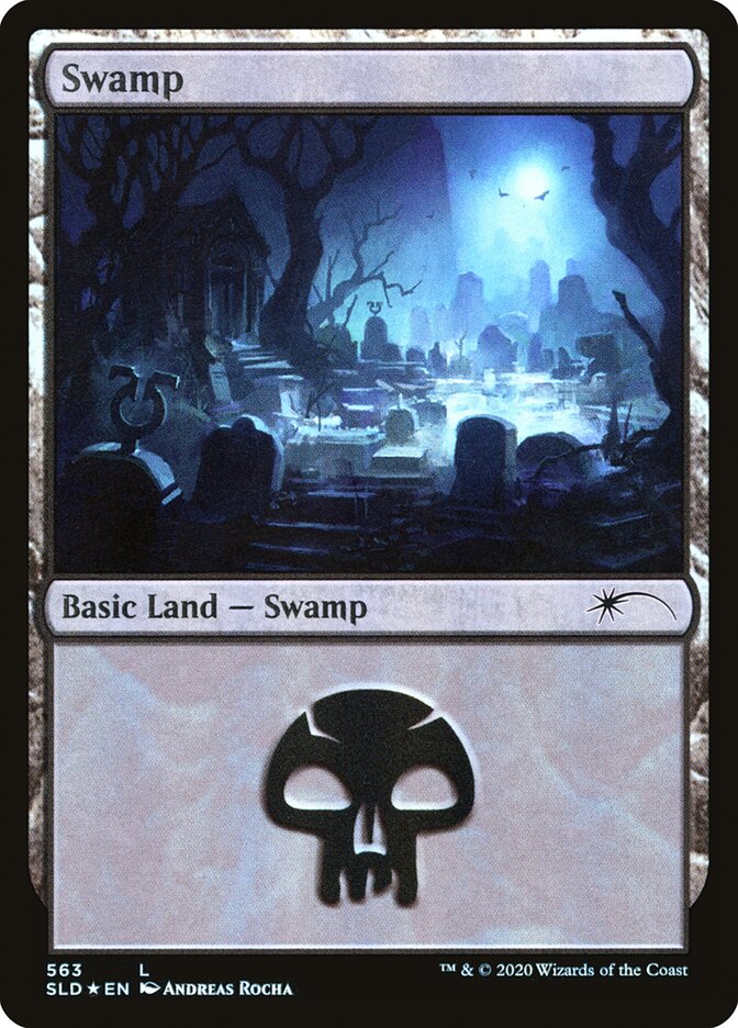 Swamp (Spooky) (563) [Secret Lair Drop Promos] - Trinity Hobby