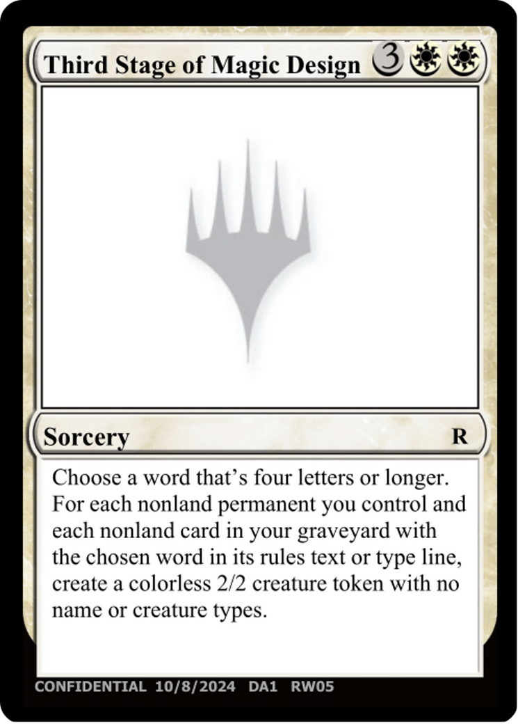 Third Stage of Magic Design [Mystery Booster 2 Playtest Cards]