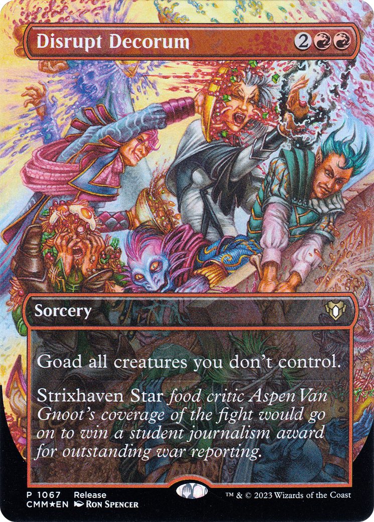 Disrupt Decorum (Borderless Alternate Art) [Commander Masters] - Trinity Hobby