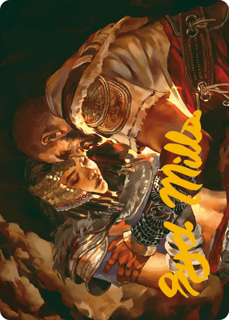 Cathartic Reunion Art Card (Gold-Stamped Signature)  (ASACR-011) - [Assassin's Creed Art Series] (Borderless) - Trinity Hobby