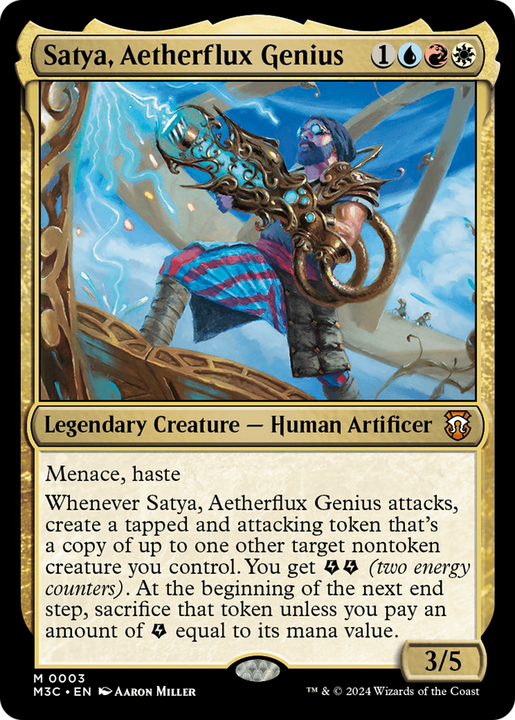 Satya, Aetherflux Genius [Modern Horizons 3 Commander] - Trinity Hobby