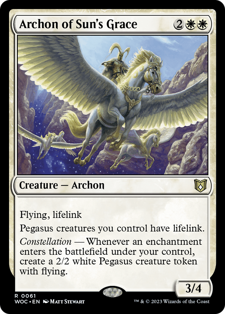 Archon of Sun's Grace [Wilds of Eldraine Commander] - Trinity Hobby