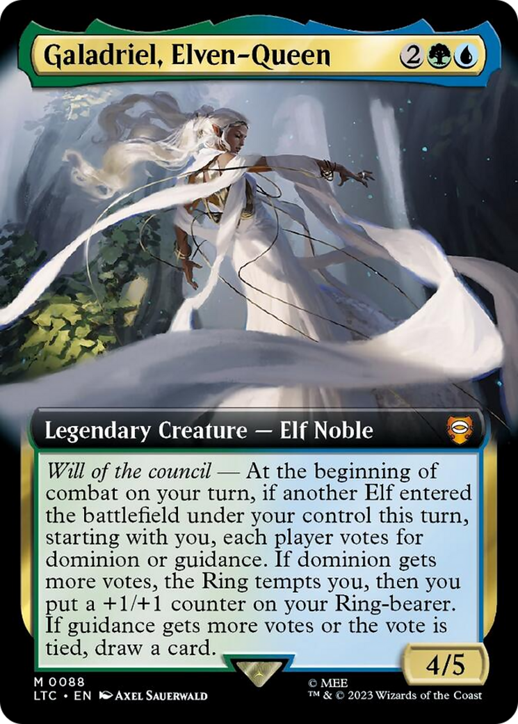 Galadriel, Elven-Queen (Extended Art) [The Lord of the Rings: Tales of Middle-Earth Commander] - Trinity Hobby