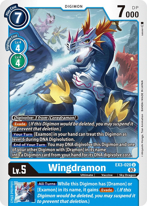 Wingdramon [EX3-020] [Draconic Roar] - Trinity Hobby