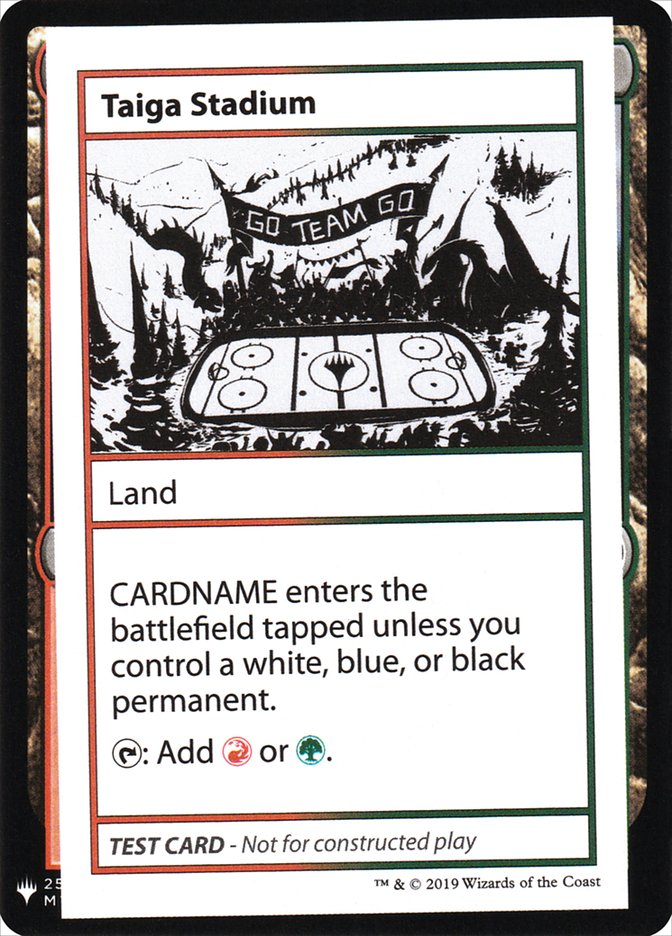 Taiga Stadium [Mystery Booster Playtest Cards] - Trinity Hobby