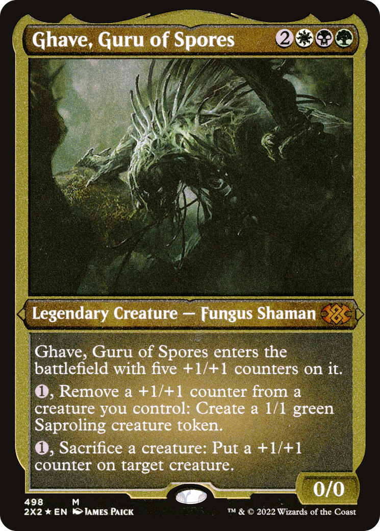 Ghave, Guru of Spores (Foil Etched)  [Foil]  (2X2-498) - [Double Masters 2022] - Trinity Hobby